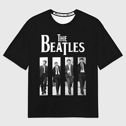 Мужская футболка оверсайз The Beatles: Black Side