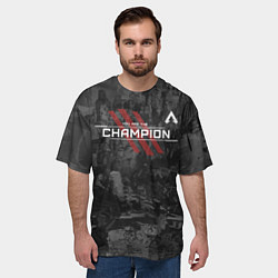 Футболка оверсайз мужская You Are The Champion, цвет: 3D-принт — фото 2