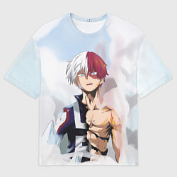 Футболка оверсайз мужская Огонь, цвет: 3D-принт