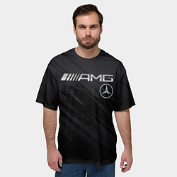 Футболка оверсайз мужская Mercedes AMG, цвет: 3D-принт — фото 2