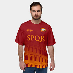 Футболка оверсайз мужская Рома клуб, цвет: 3D-принт — фото 2