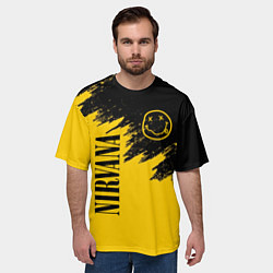 Футболка оверсайз мужская NIRVANA, цвет: 3D-принт — фото 2