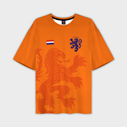 Футболка оверсайз мужская Сборная Голландии, цвет: 3D-принт