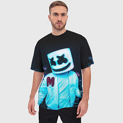 Футболка оверсайз мужская MARSHMELLO, цвет: 3D-принт — фото 2