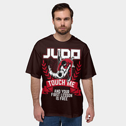 Футболка оверсайз мужская Judo: Touch Me, цвет: 3D-принт — фото 2