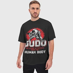 Футболка оверсайз мужская Judo: Human Body, цвет: 3D-принт — фото 2