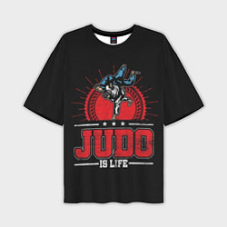 Мужская футболка оверсайз Judo is life
