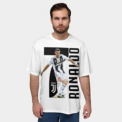 Футболка оверсайз мужская Ronaldo the best, цвет: 3D-принт — фото 2