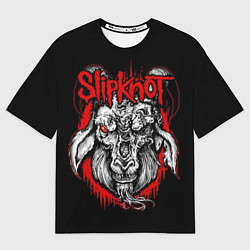 Футболка оверсайз мужская Slipknot: Devil Goat, цвет: 3D-принт