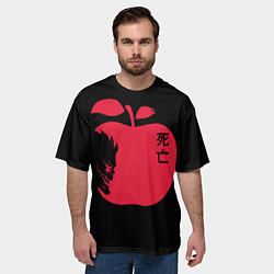Футболка оверсайз мужская Яблоко Рюка, цвет: 3D-принт — фото 2