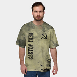 Футболка оверсайз мужская Сектор Газа, цвет: 3D-принт — фото 2