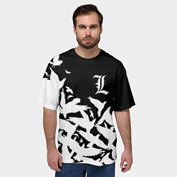 Футболка оверсайз мужская L flying birds, цвет: 3D-принт — фото 2