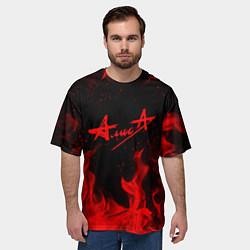 Футболка оверсайз мужская АлисА, цвет: 3D-принт — фото 2