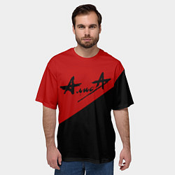 Футболка оверсайз мужская Алиса, цвет: 3D-принт — фото 2