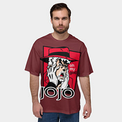 Футболка оверсайз мужская Приключения ДжоДжо, цвет: 3D-принт — фото 2