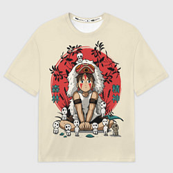Футболка оверсайз мужская Princess Mononoke, цвет: 3D-принт