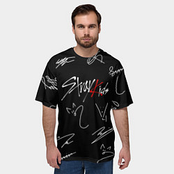 Футболка оверсайз мужская STRAY KIDS, цвет: 3D-принт — фото 2