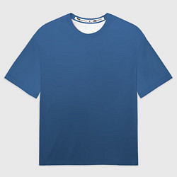 Футболка оверсайз мужская 19-4052 Classic Blue, цвет: 3D-принт