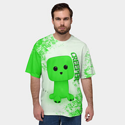 Футболка оверсайз мужская MINECRAFT CREEPER, цвет: 3D-принт — фото 2