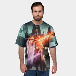 Футболка оверсайз мужская Dark Souls 3 Pontiff Sulyvahn, цвет: 3D-принт — фото 2