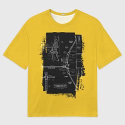 Футболка оверсайз мужская Recurve bow, цвет: 3D-принт