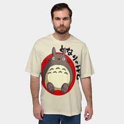 Футболка оверсайз мужская Мой сосед Тоторо, цвет: 3D-принт — фото 2