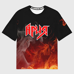 Футболка оверсайз мужская АРИЯ, цвет: 3D-принт