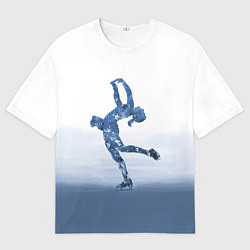 Футболка оверсайз мужская Фигурное катание, цвет: 3D-принт