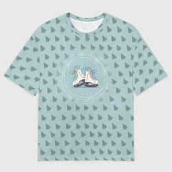 Футболка оверсайз мужская Фигруное катание, цвет: 3D-принт