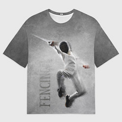 Футболка оверсайз мужская Fencing, цвет: 3D-принт