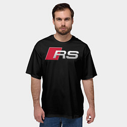 Футболка оверсайз мужская AUDI RS, цвет: 3D-принт — фото 2