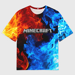 Футболка оверсайз мужская MINECRAFT, цвет: 3D-принт