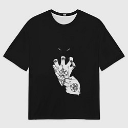 Мужская футболка оверсайз Выжигющий Искру