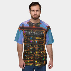Футболка оверсайз мужская TERRARIA, цвет: 3D-принт — фото 2