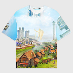 Мужская футболка оверсайз ГЕРОИ МЕЧА И МАГИИ