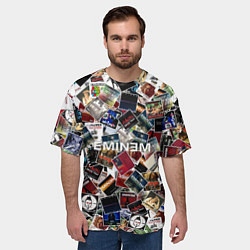 Футболка оверсайз мужская Дискография EMINEM, цвет: 3D-принт — фото 2