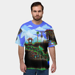 Футболка оверсайз мужская TERRARIA, цвет: 3D-принт — фото 2
