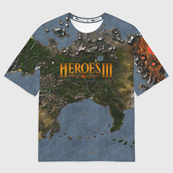 Футболка оверсайз мужская ГЕРОИ 3, цвет: 3D-принт