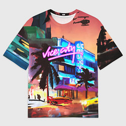 Футболка оверсайз мужская GTA: VICE CITY, цвет: 3D-принт