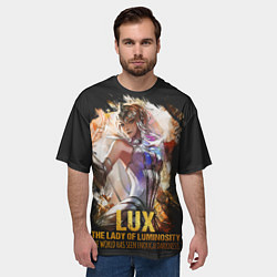 Футболка оверсайз мужская Lux, цвет: 3D-принт — фото 2