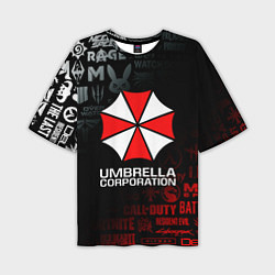 Мужская футболка оверсайз RESIDENT EVIL UMBRELLA CORP