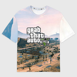 Футболка оверсайз мужская Grand Theft Auto 5, цвет: 3D-принт