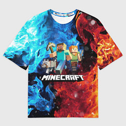Футболка оверсайз мужская Minecraft Майнкрафт, цвет: 3D-принт