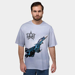 Футболка оверсайз мужская ВВС России, цвет: 3D-принт — фото 2