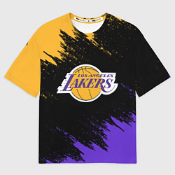 Мужская футболка оверсайз LA LAKERS