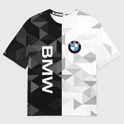 Футболка оверсайз мужская BMW, цвет: 3D-принт