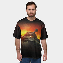 Футболка оверсайз мужская Tank, цвет: 3D-принт — фото 2