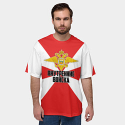 Футболка оверсайз мужская Внутренние Войска, цвет: 3D-принт — фото 2