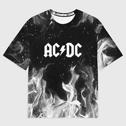 Футболка оверсайз мужская AC DC, цвет: 3D-принт