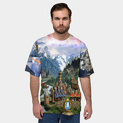 Футболка оверсайз мужская HEROES, цвет: 3D-принт — фото 2